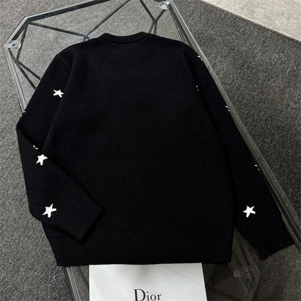 Dior ディオール 激安 ニット セーター スター柄 ロゴ入り 2025年秋冬 新作 高品質