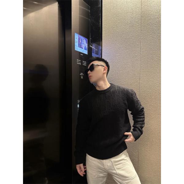 Dior ディオール 激安 ニット セーター ブラック 2025年秋冬 新作 高品質 シンプルデザイン