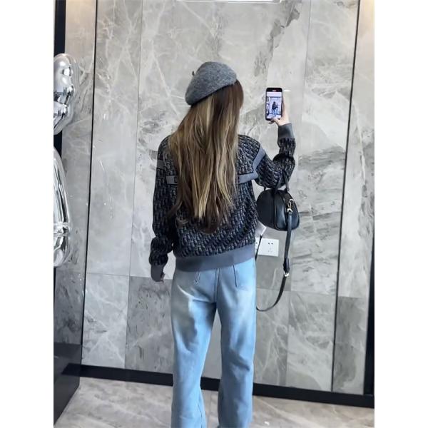 Dior ディオール 激安 2025年秋冬 新作 オブリーク 老花 ダブルフェイス カシミヤ ニット セーター 高品質