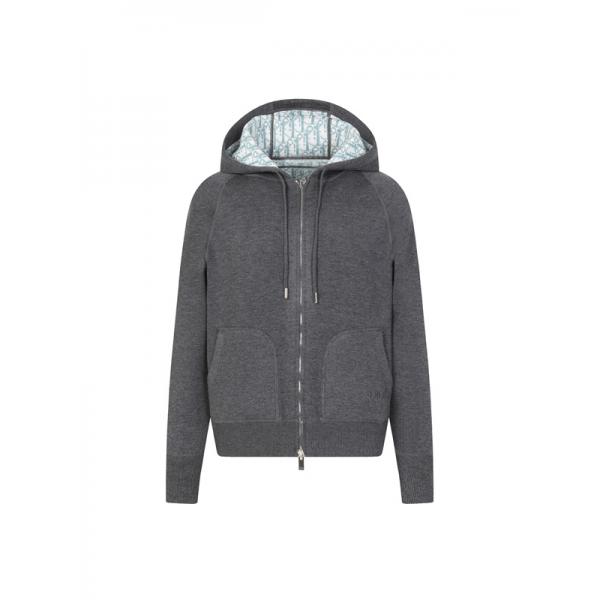 Dior ディオール 激安 2025年秋冬 新作 ダブルフェイス オブリーク 羊绒 ニット パーカー 高品質