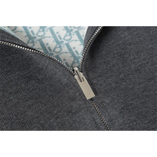 Dior ディオール 激安 2025年秋冬 新作 ダブルフェイス オブリーク 羊绒 ニット パーカー 高品質