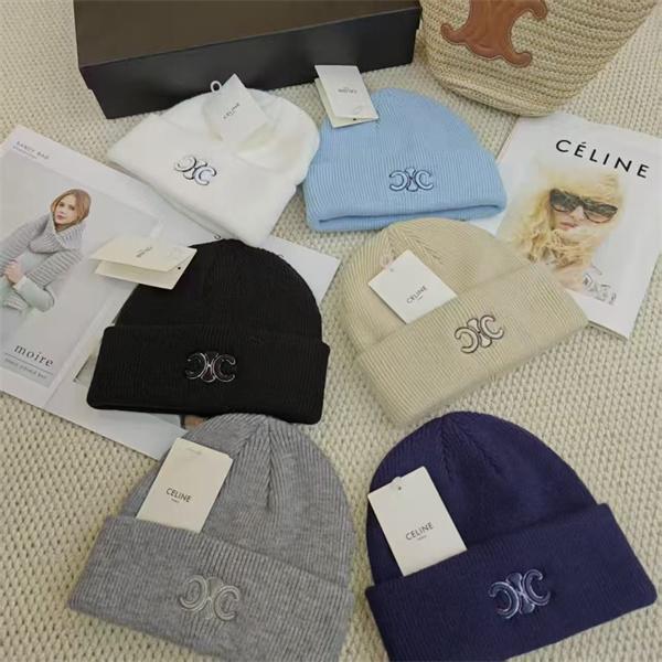 Celine セリーヌ 激安 トリオンフ ロゴ ニット帽 ウ...