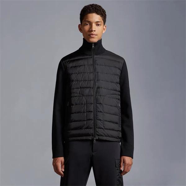 Moncler モンクレール 激安 メンズ ダウン ニットジャケット ブラック 2025年秋冬 新作