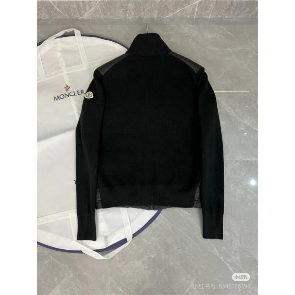 Moncler モンクレール 激安 メンズ ダウン ニットジャケット ブラック 2025年秋冬 新作