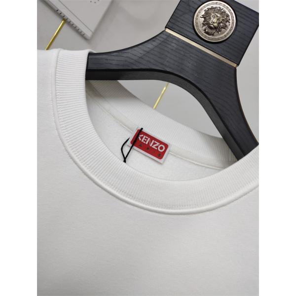 Kenzo ケンゾー 激安 スウェット トレーナー ロゴ刺繍 ホワイト 2025年秋冬 新作