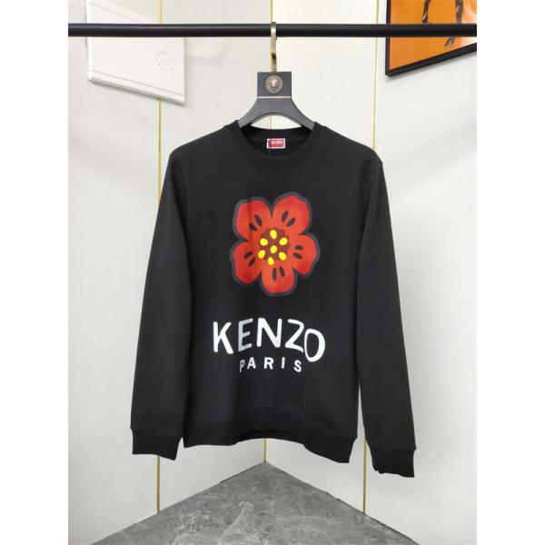 Kenzo ケンゾー 激安 フラワーロゴ スウェット トレーナー ブラック 2025年秋冬 新作