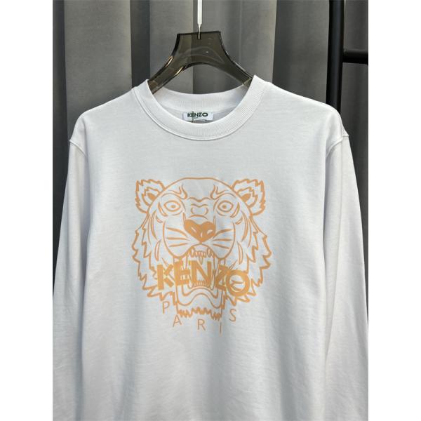 Kenzo ケンゾー 激安 タイガーロゴ スウェット トレーナー ホワイト 2025年秋冬 新作