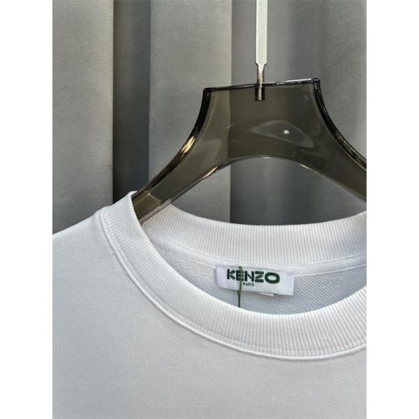 Kenzo ケンゾー 激安 タイガーロゴ スウェット トレーナー ホワイト 2025年秋冬 新作