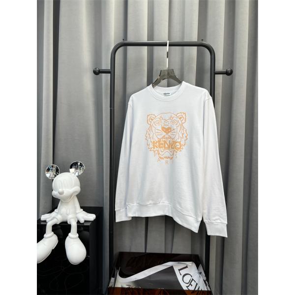 Kenzo ケンゾー 激安 タイガーロゴ スウェット トレーナー ホワイト 2025年秋冬 新作