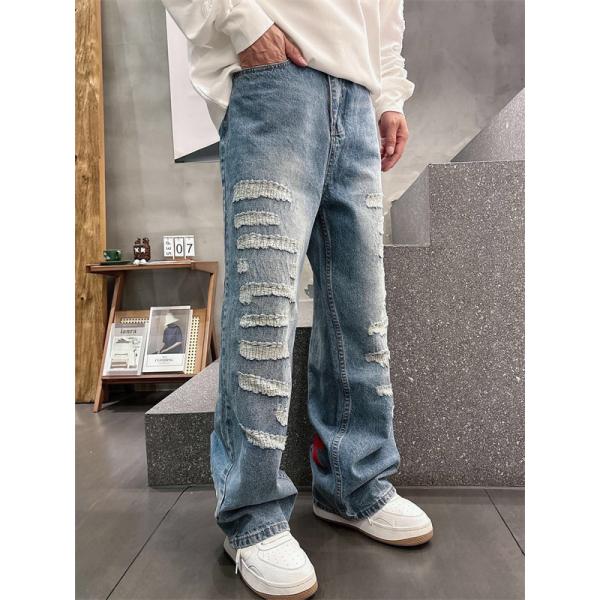 限定モデル グレー ダメージデザイン Chrome Hearts クロムハーツ スーパーコピー デニムパンツ