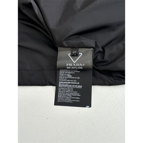 2025秋冬新作 ブラック シンプルデザイン 高品質 人気 コピー ナイロンジャケット Prada プラダ