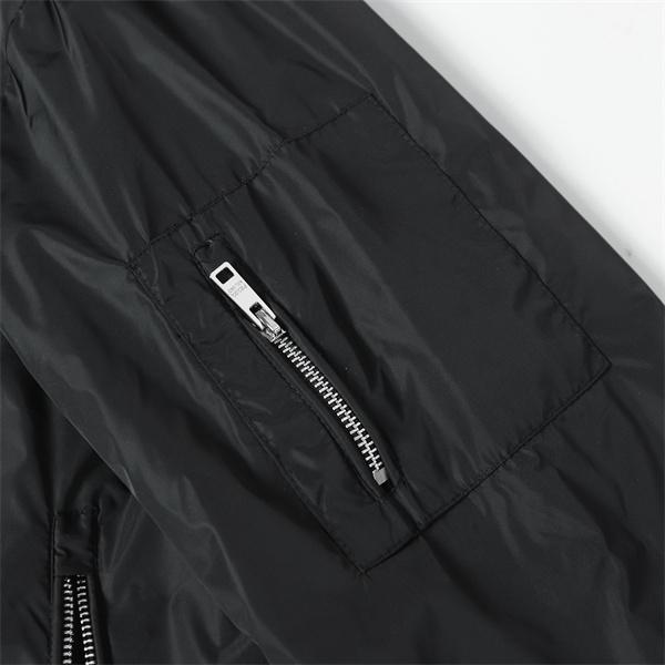 定番人気 ブラック フード付きデザイン 高品質 男女兼用 Prada プラダ 偽物 ナイロンブルゾン