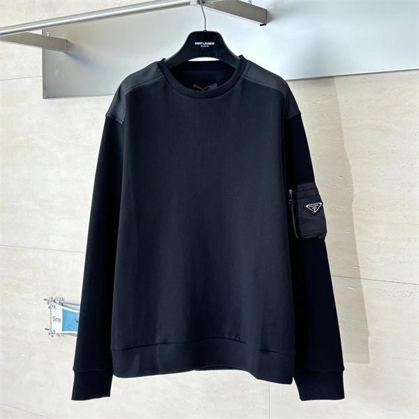 2025秋冬新作 ブラック シンプルデザイン 高品質 カジュアル Prada プラダ コピー スウェット