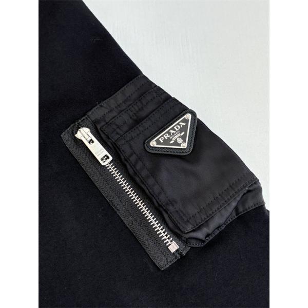 2025秋冬新作 ブラック シンプルデザイン 高品質 カジュアル Prada プラダ コピー スウェット