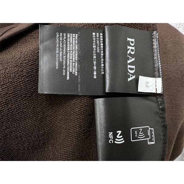 2025秋冬新作 ブラウン ジップカラー 高品質 カジュアル Prada プラダ スーパーコピー スウェット