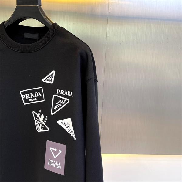 Prada プラダ 新作 ホワイト プリントロゴデザイン 上質デザイン 人気 コピー スウェット