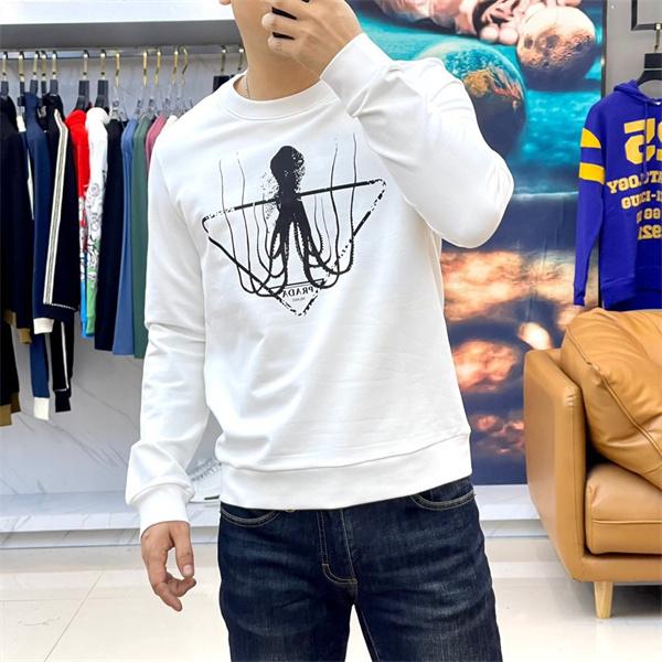 人気 ホワイト ブラック オクトパスプリント 高品質 新作 偽物 スウェット Prada プラダ 