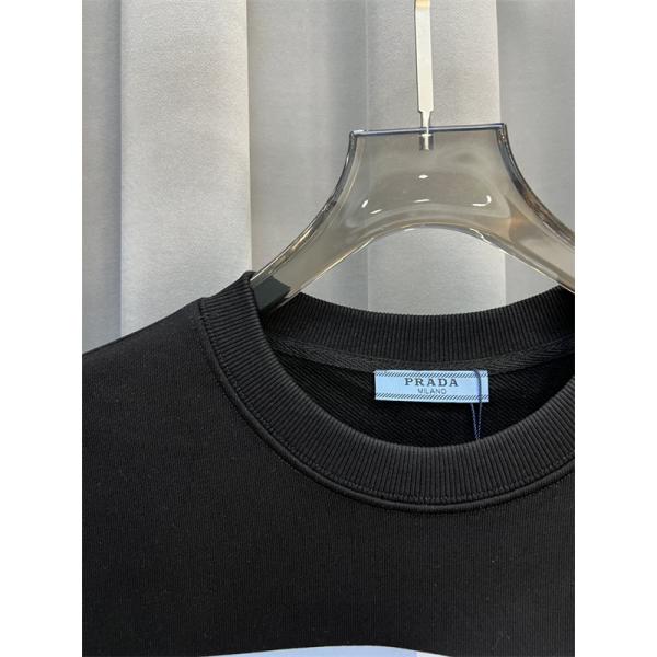 Prada プラダ 2025秋冬限定 ホワイト グラフィックプリントデザイン 柔らか カジュアル 偽物 スウェット