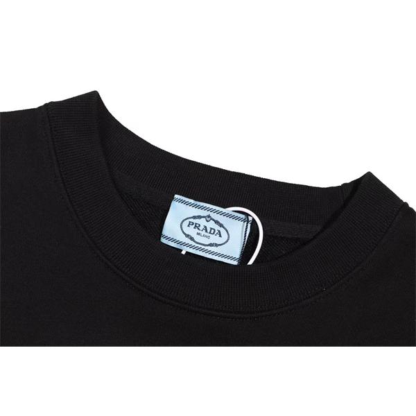 定番人気 ホワイト クラシックロゴデザイン 高級 モード Prada プラダ スーパーコピー スウェット