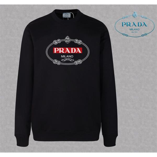 定番人気 ホワイト クラシックロゴデザイン 高級 モード Prada プラダ スーパーコピー スウェット