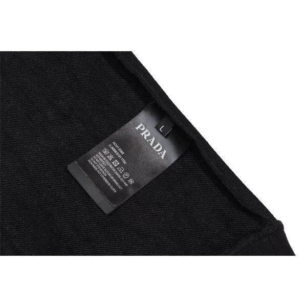 冬新作 ブラック ブルーロゴデザイン エレガント スタイリッシュ コピー スウェット Prada プラダ 