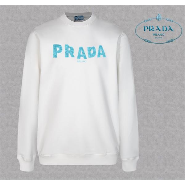 冬新作 ブラック ブルーロゴデザイン エレガント スタイリッシュ コピー スウェット Prada プラダ 