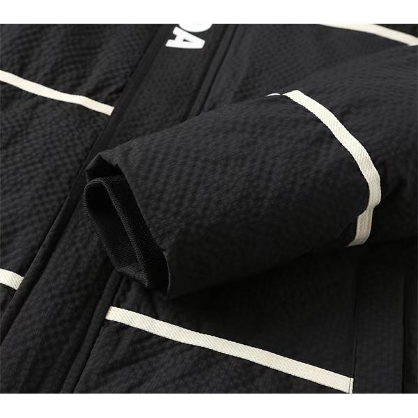 最新作 ブラック Prada プラダ ラインデザイン 防風 機能性 偽物 ダウンジャケット 保温性 高級