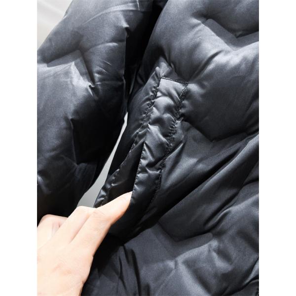 Prada プラダ 2025秋冬 新作 ブラック パターンステッチデザイン 上質 防寒 コピー ダウンジャケット