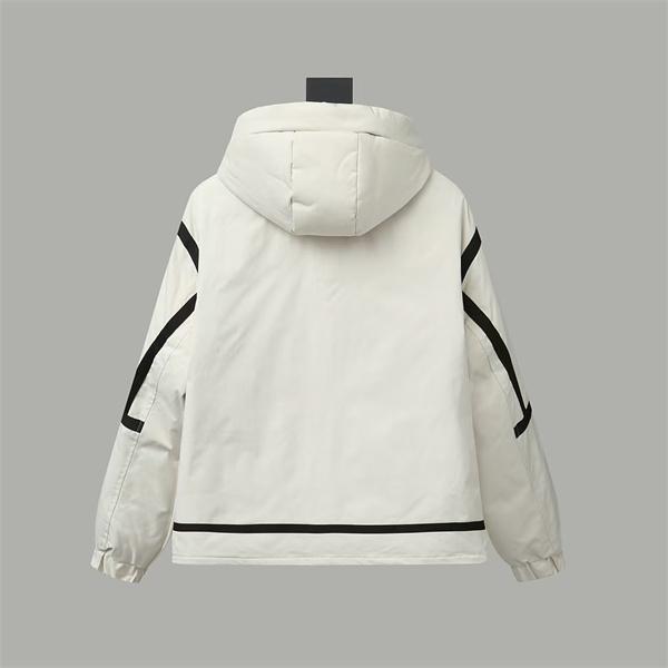 Prada プラダ 2025秋冬新作 ブラック＆ホワイト フード付ベストデザイン 柔軟 スポーティ P偽物 ダウンジャケット