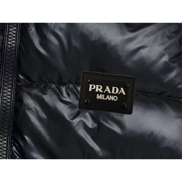 プラダ 光沢ブラック 保温 防寒 2025秋冬 PRADA プラダ スーパーコピー ダウンジャケット メンズ 人気