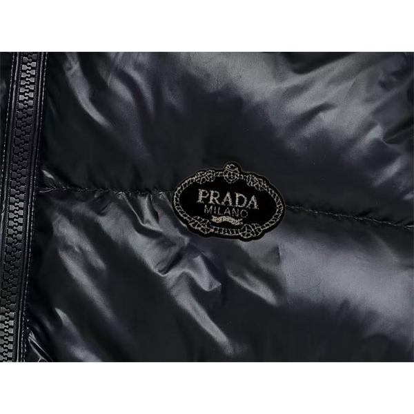 プラダ マットブラック 暖かい 冬支度 2025秋冬 PRADA プラダ コピー ダウンジャケット メンズ 新作