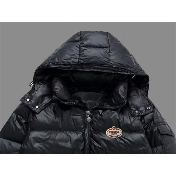 ダウンジャケット メンズ トレンドプラダ ブラック 防風 防寒対策 2025秋冬 PRADA プラダ スーパーコピー