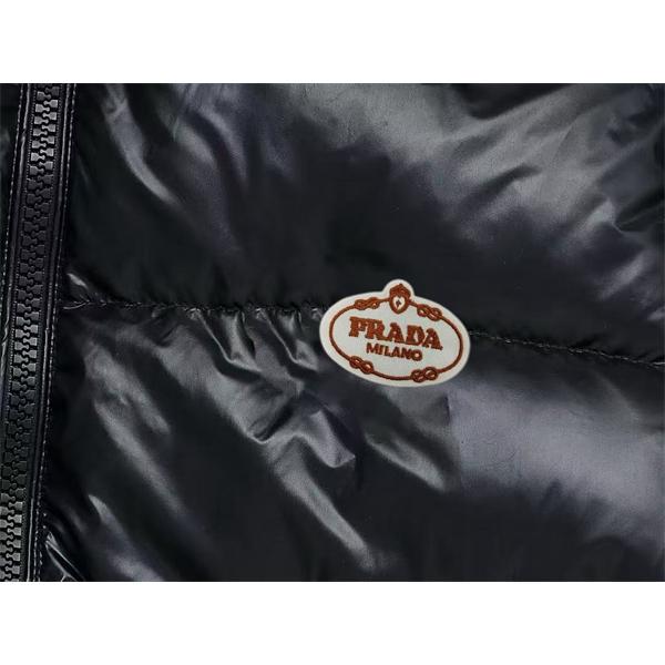  ダウンジャケット メンズ トレンドプラダ ブラック 防風 防寒対策 2025秋冬 PRADA プラダ スーパーコピー