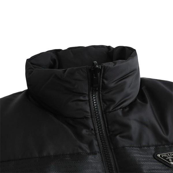 プラダ ブラック シンプル 防寒性 2025秋冬 PRADA プラダ コピー ダウンジャケット メンズ おすすめ