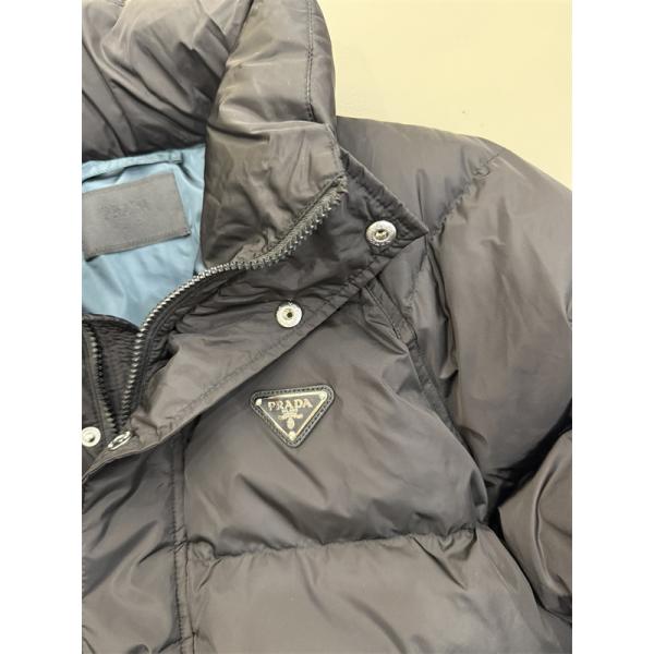 ダウンジャケット ブラック ブルー ハードルーク 高品質 2025秋冬アウター PRADA プラダ コピー 