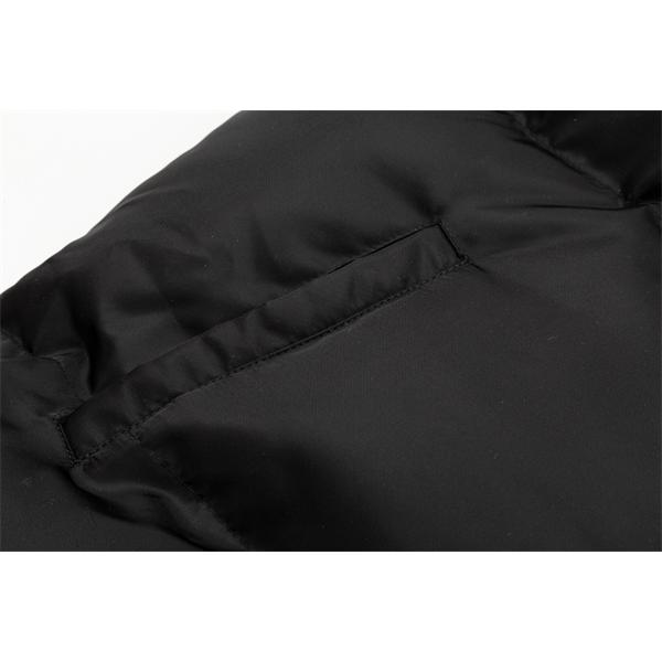 ブラック ダウンベスト ハイネック 高品質秋 PRADA プラダ 偽物 冬定番アイテム