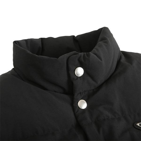 PRADA プラダ コピー ベージュ ダウンベスト ボタンフロント 高品質 2025秋冬アウター  