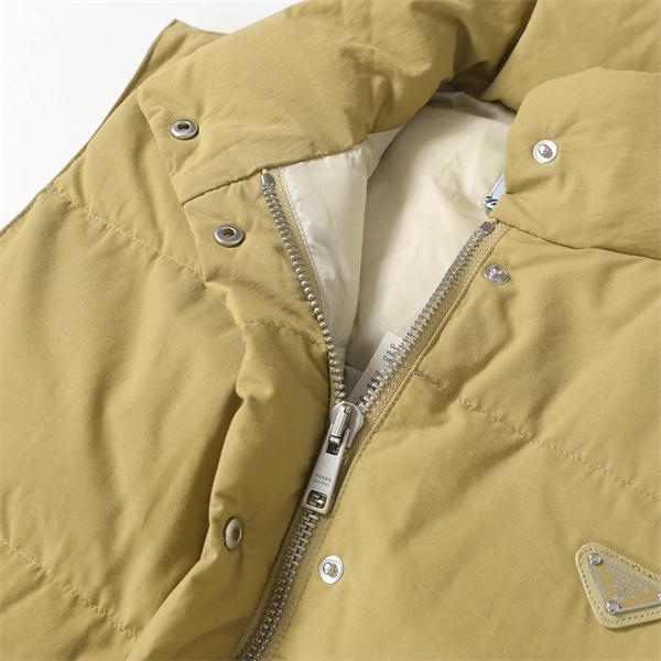 プラダ PRADA スーパーコピー ベージュダウンベスト ボタンフロント 高品質2025秋冬アウター