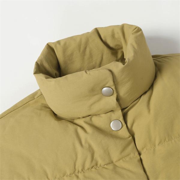 プラダ PRADA スーパーコピー ベージュダウンベスト ボタンフロント 高品質2025秋冬アウター