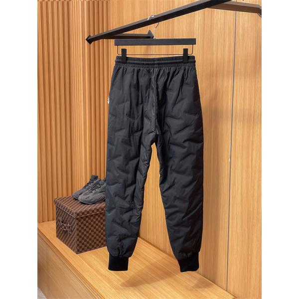 ブラック ダウンパンツ クォイル縫製 束脚 高品質2025秋冬ボトム PRADA スーパーコピー プラダ 