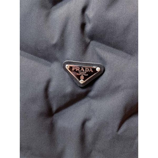 ブラック ダウンパンツ クォイル縫製 束脚 高品質2025秋冬ボトム PRADA スーパーコピー プラダ 