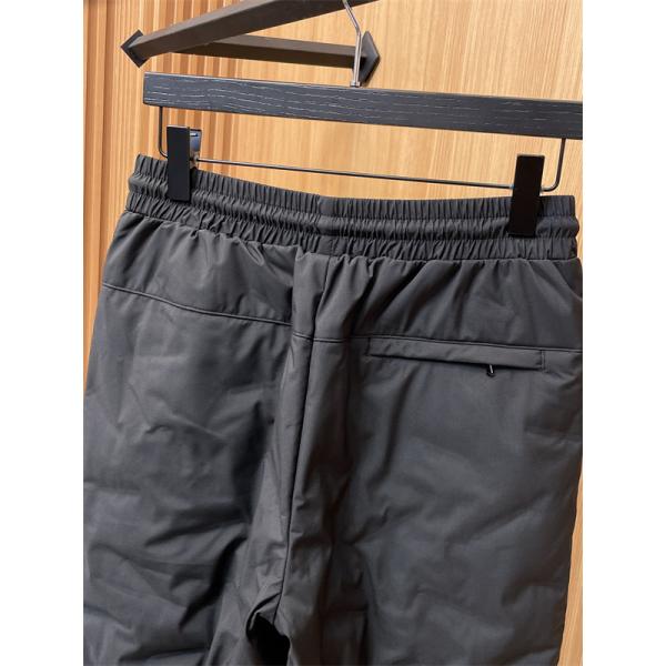 PRADA スーパーコピー プラダ ブラック ダウンパンツ クォイル縫製 直筒 高品質2025秋冬ボトム