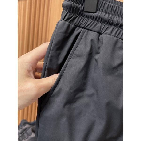 PRADA スーパーコピー プラダ ブラック ダウンパンツ クォイル縫製 直筒 高品質2025秋冬ボトム