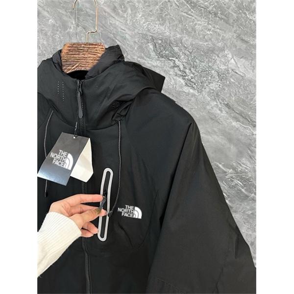 収納袋付 高品質アウター The North Face  ザノースフェイス 偽物 ブラック ダウンジャケット 2in1