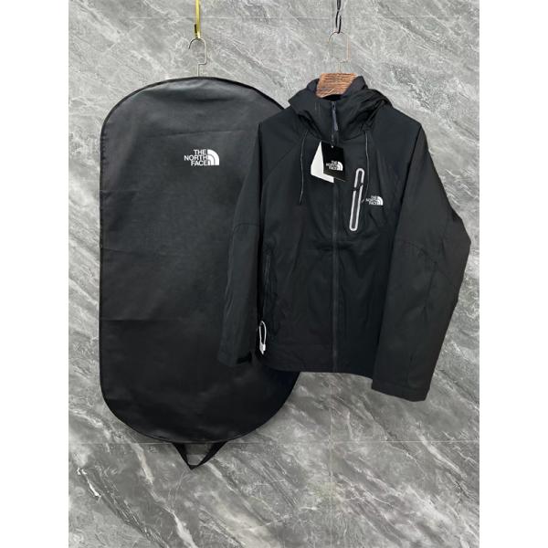 収納袋付 高品質アウター The North Face  ザノースフェイス 偽物 ブラック ダウンジャケット 2in1
