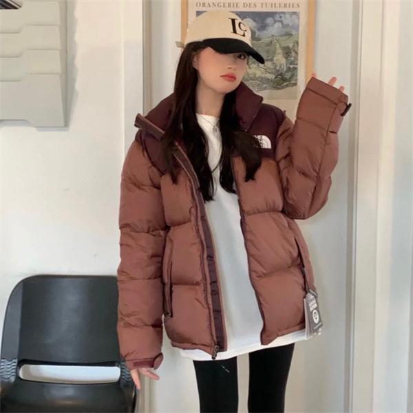 ブラウン拼色ダウンジャケット クラシックモデル 2025秋冬定番 ザノースフェイス The North Face コピー