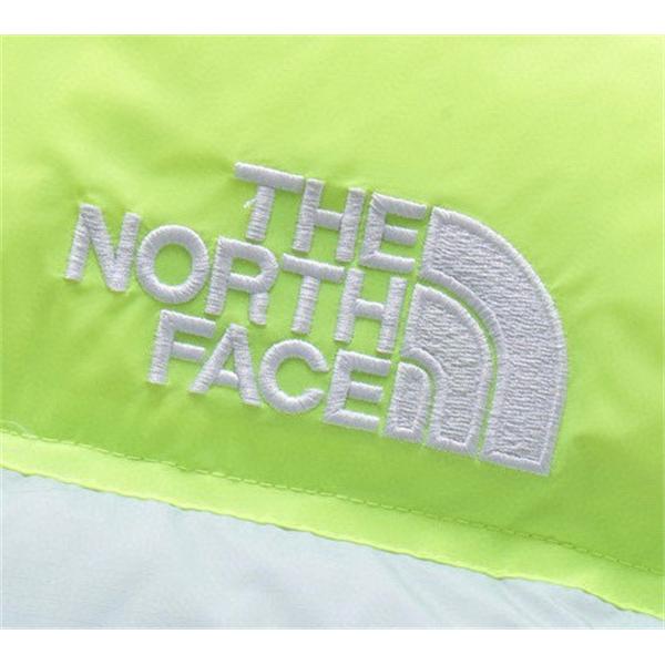 The North Face スーパーコピー 蛍光グリーン拼色ダウンジャケット カップル風 2025秋冬彩り ザノースフェイス