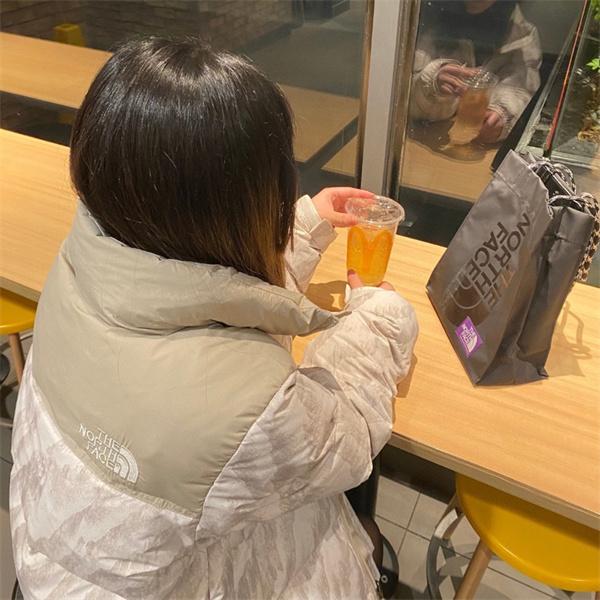 黒灰タイガー柄ダウンジャケット クラシック 2025秋冬注目 The North Face コピー ザノースフェイス