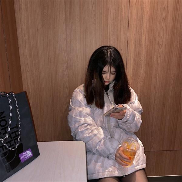 黒灰タイガー柄ダウンジャケット クラシック 2025秋冬注目 The North Face コピー ザノースフェイス