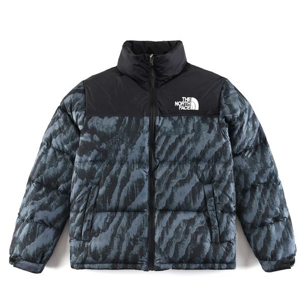 黒灰タイガー柄ダウンジャケット クラシック 2025秋冬注目 The North Face コピー ザノースフェイス